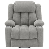 Houston Grey Upholstered Power Lift Recliner Chai by Coaster at Eve Furniture