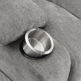 Houston Grey Upholstered Power Lift Recliner Chair by Coaster at Eve Furniture