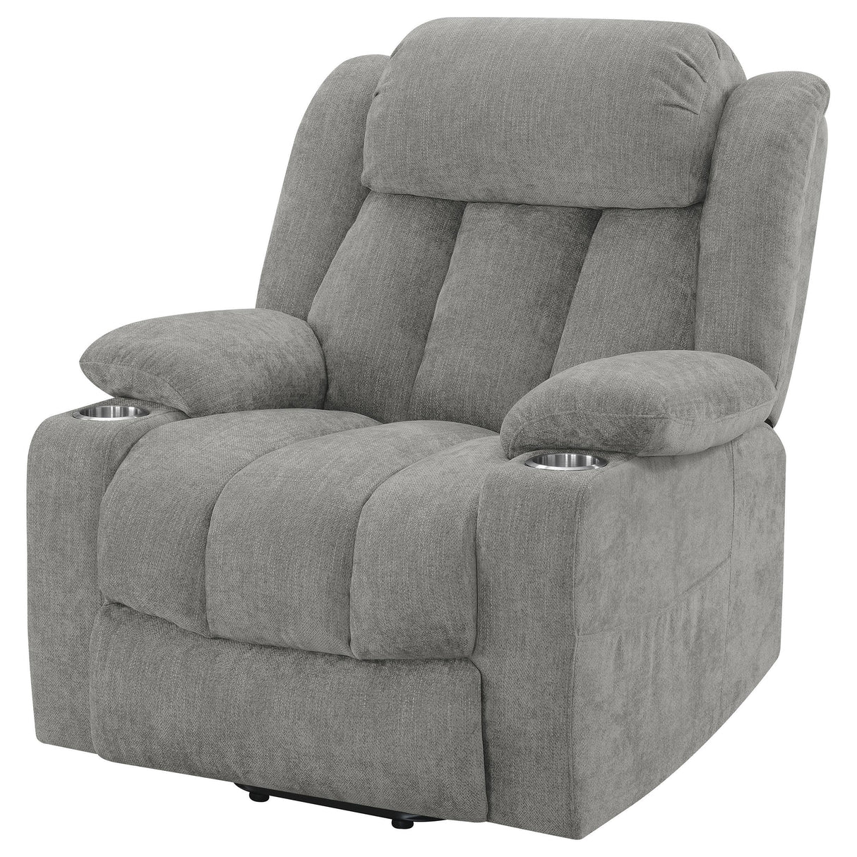 Houston Grey Upholstered Power Lift Recliner Chair by Coaster at Eve Furniture
