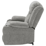 Houston Grey Upholstered Power Lift Recliner Chair by Coaster at Eve Furniture
