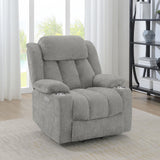 Houston Grey Upholstered Power Lift Recliner Chair by Coaster at Eve Furniture