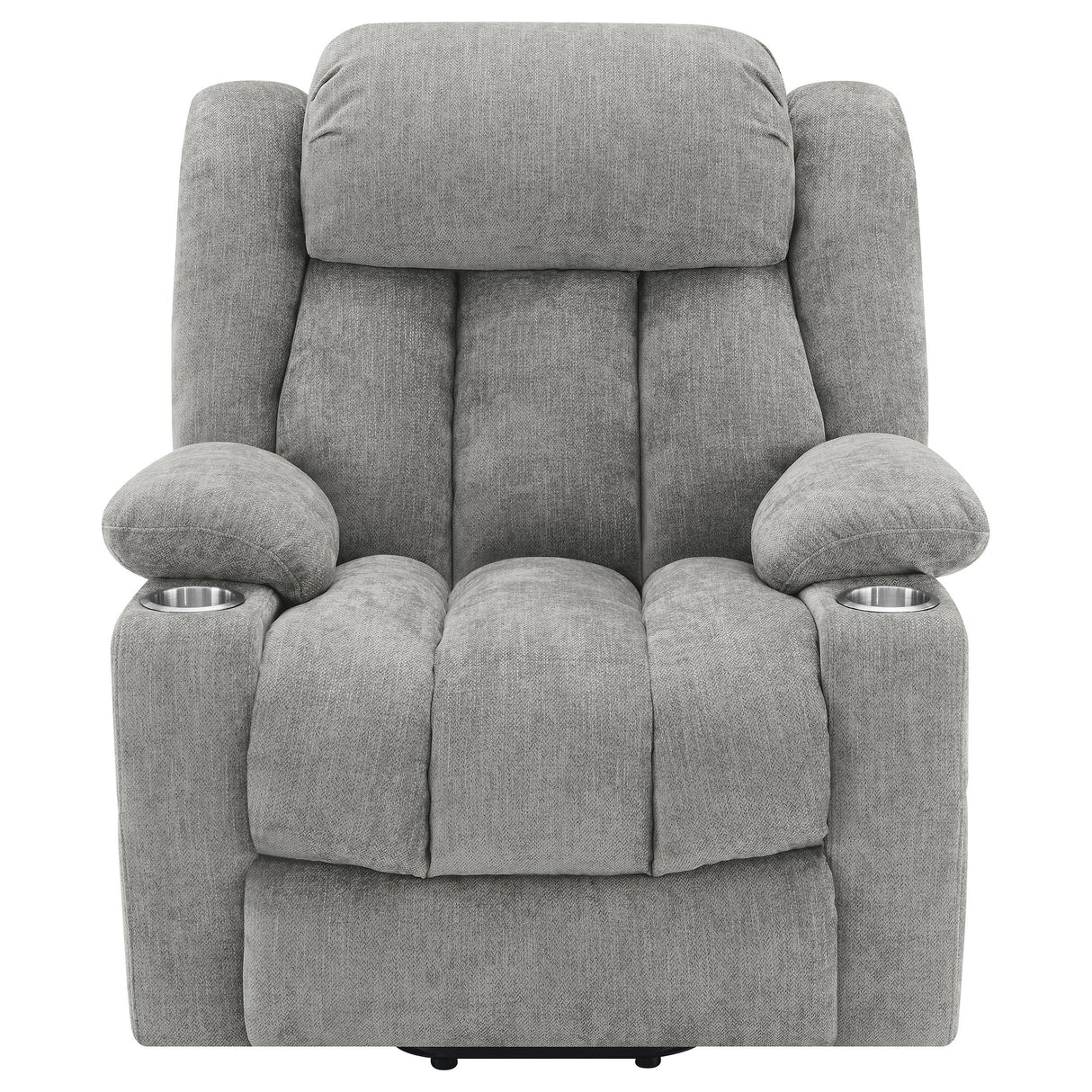 Houston Upholstered Power Lift Recliner Chair Grey