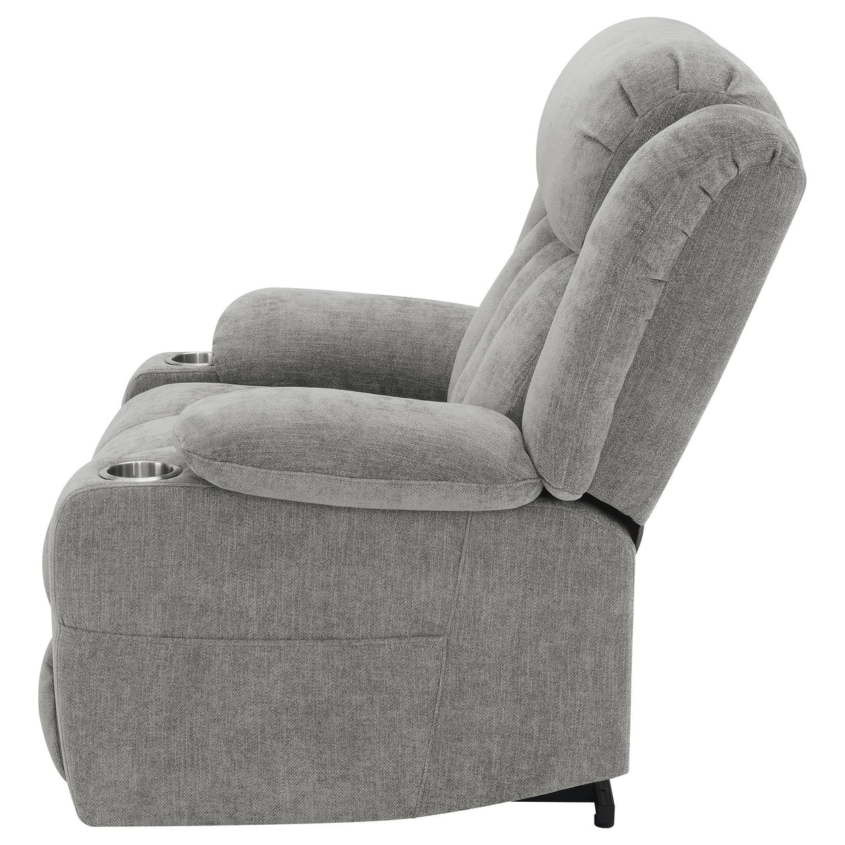 Houston Upholstered Power Lift Recliner Chair Grey