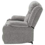 Houston Upholstered Power Lift Recliner Chair Grey