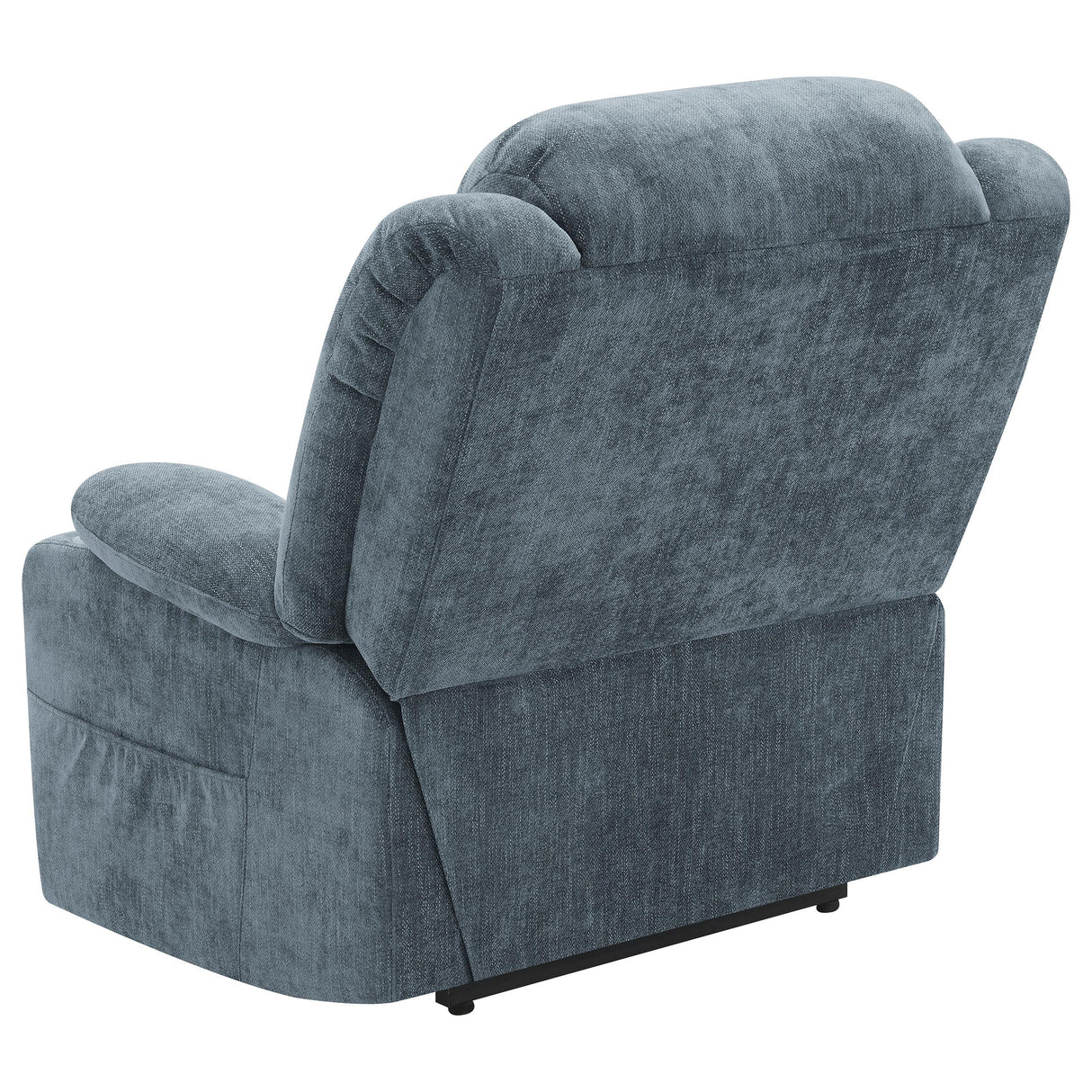 Houston Upholstered Power Lift Recliner Chair Slate Blue