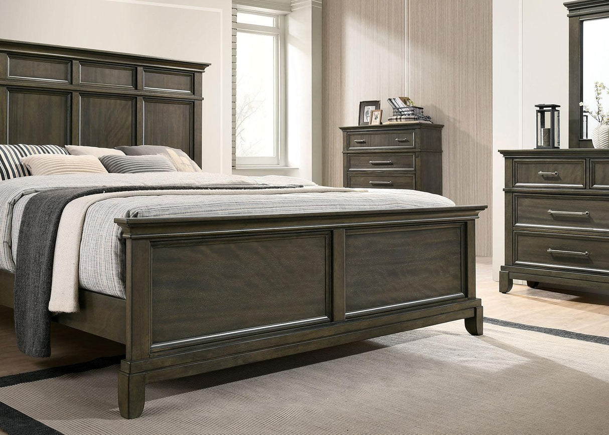 Houston Gray Queen Panel Bed by Furniture of America at Eve Furniture