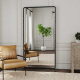 Howell 78" Floor Mirror - Hammered Metal by Classic Home at Eve Furniture