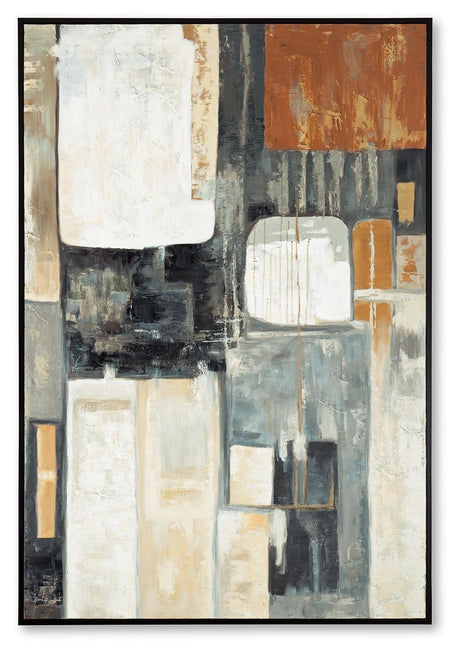 Howford Brown/Black/Gray Wall Art by Ashley at Eve Furniture