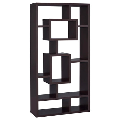 Howie Cappuccino 10-Shelf Bookcase by Coaster at Eve Furniture