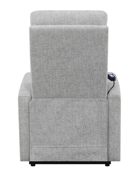Howie Gray Tufted Upholstered Power Lift Recliner by Coaster at Eve Furniture
