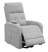 Howie Gray Tufted Upholstered Power Lift Recliner by Coaster at Eve Furniture