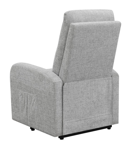Howie Gray Tufted Upholstered Power Lift Recliner by Coaster at Eve Furniture