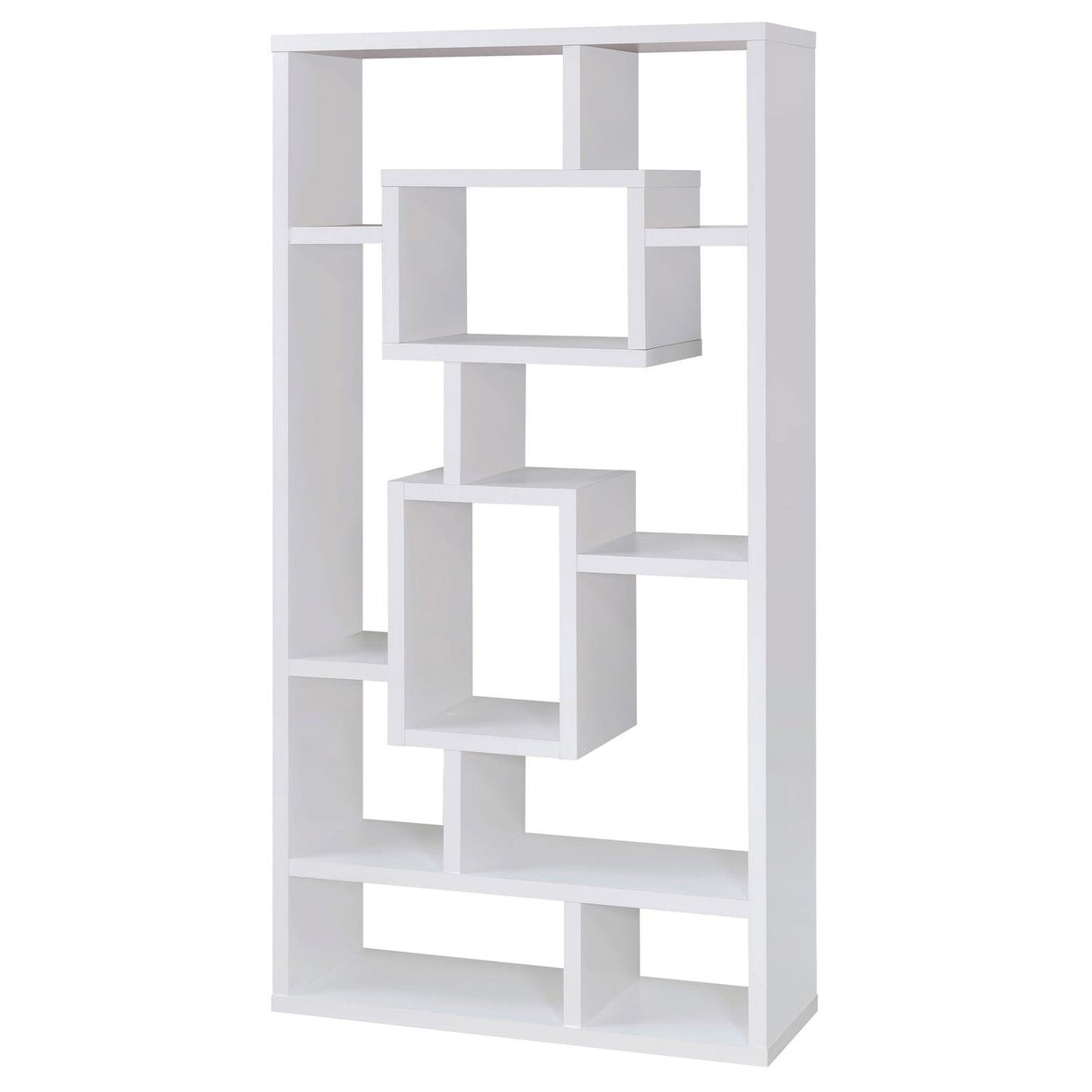 Howie White 10-Shelf Bookcase by Coaster at Eve Furniture