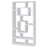 Howie White 10-Shelf Bookcase by Coaster at Eve Furniture