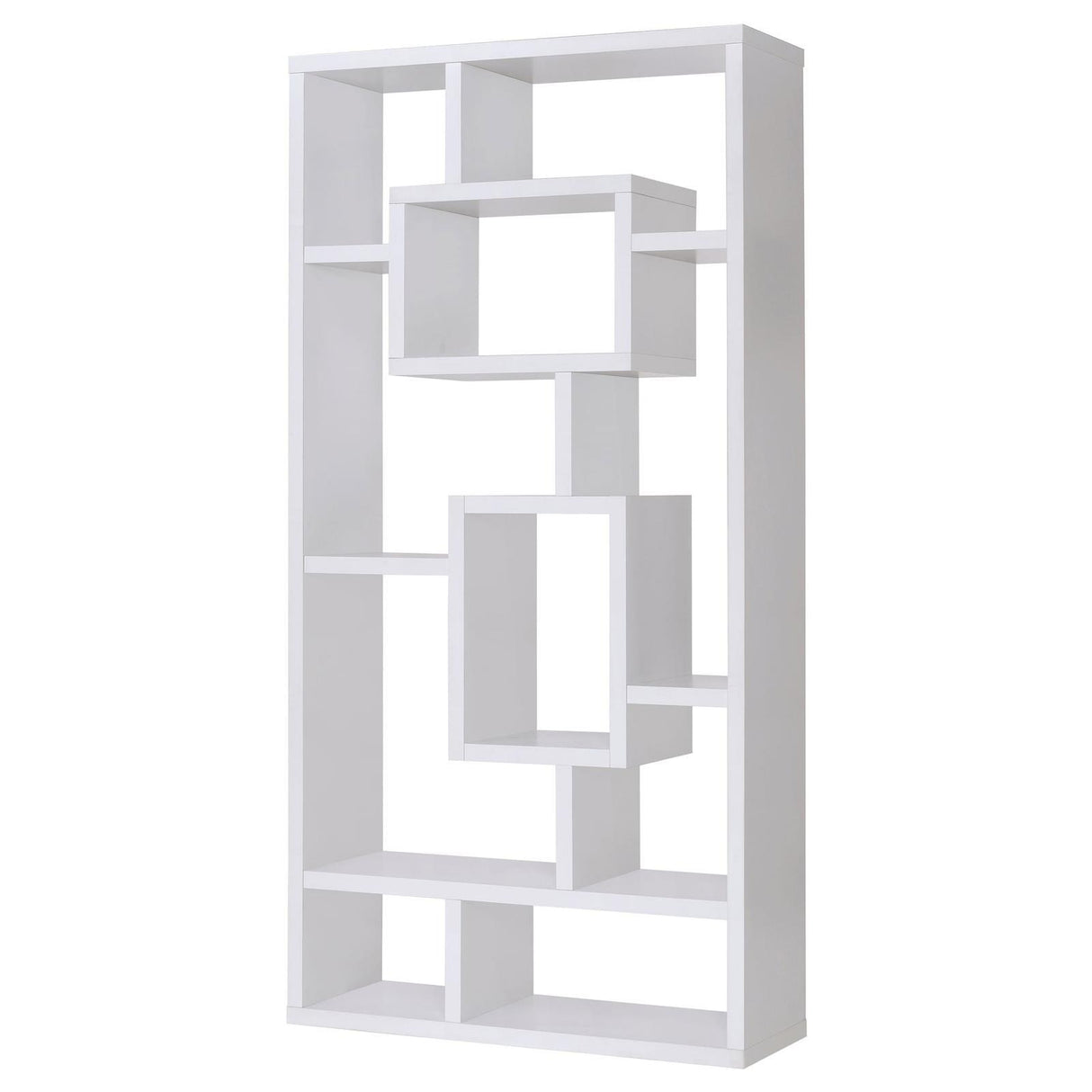 Howie White 10-Shelf Bookcase by Coaster at Eve Furniture