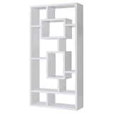 Howie White 10-Shelf Bookcase by Coaster at Eve Furniture