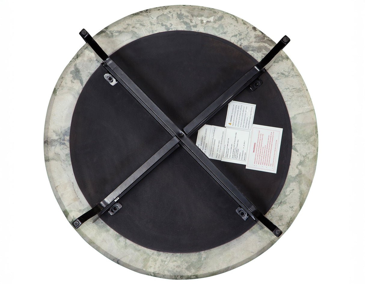 Hoxley Green Onyx 30″ Round Coffee Table by Steve Silver at Eve Furniture