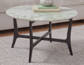 Hoxley Green Onyx 30″ Round Coffee Table by Steve Silver at Eve Furniture