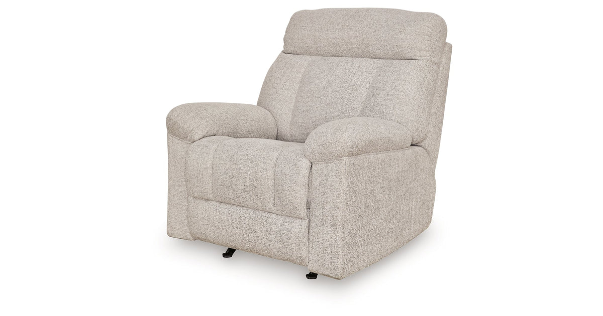 Hoyne Park Cobble Stone Recliner by Ashley at Eve Furniture
