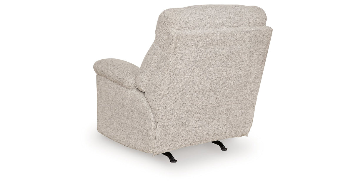 Hoyne Park Cobble Stone Recliner by Ashley at Eve Furniture