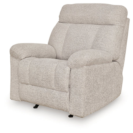 Hoyne Park Cobble Stone Recliner by Ashley at Eve Furniture