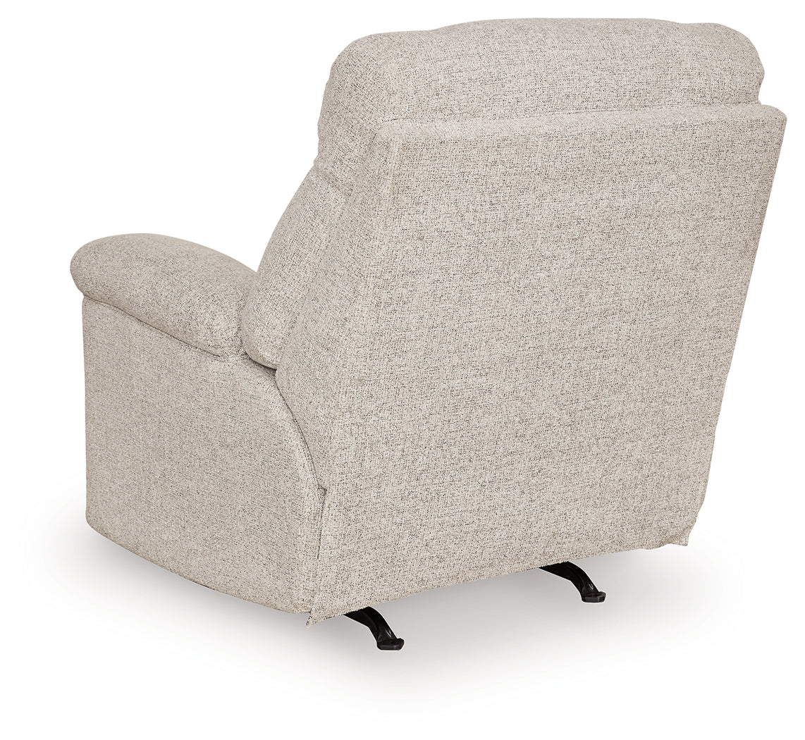 Hoyne Park Cobble Stone Recliner by Ashley at Eve Furniture