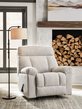 Hoyne Park Cobble Stone Recliner by Ashley at Eve Furniture