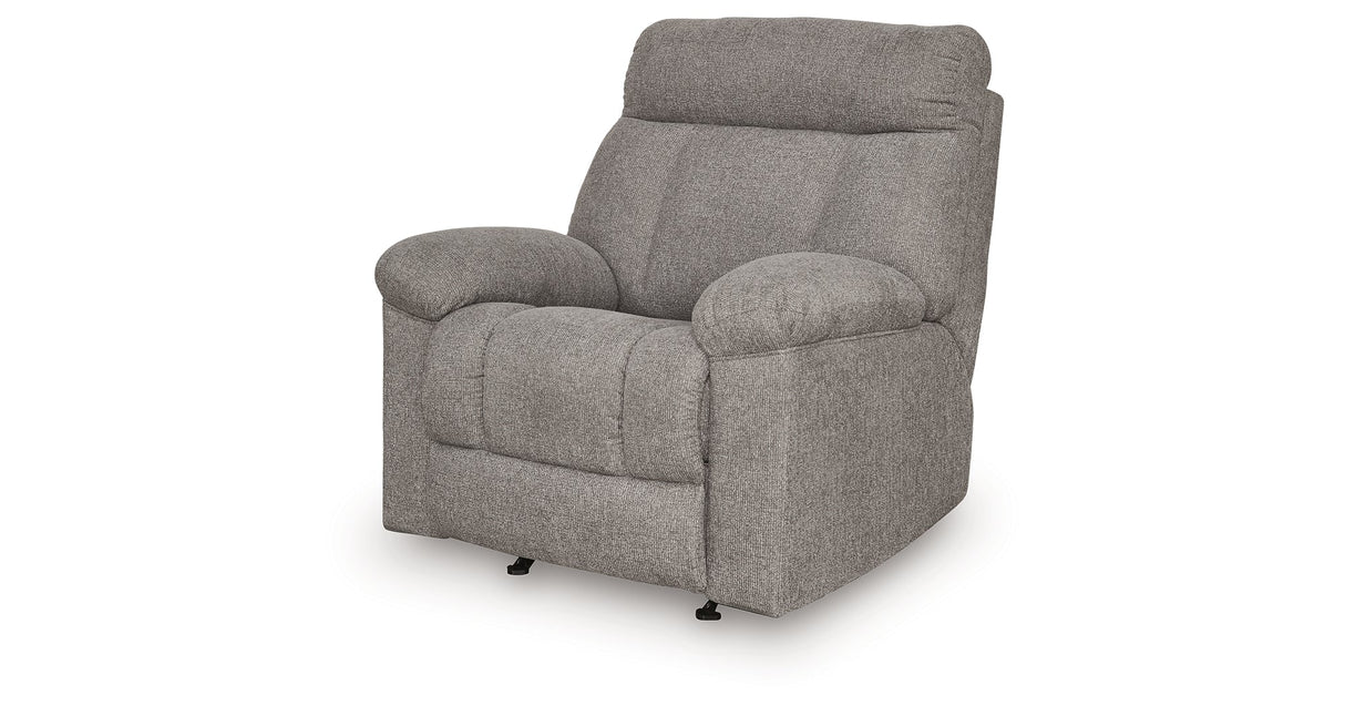 Hoyne Park Smoke Recliner by Ashley at Eve Furniture