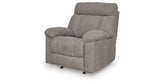 Hoyne Park Smoke Recliner by Ashley at Eve Furniture