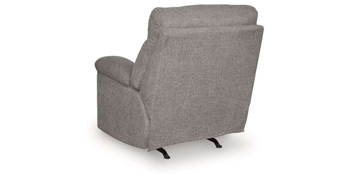 Hoyne Park Smoke Recliner by Ashley at Eve Furniture