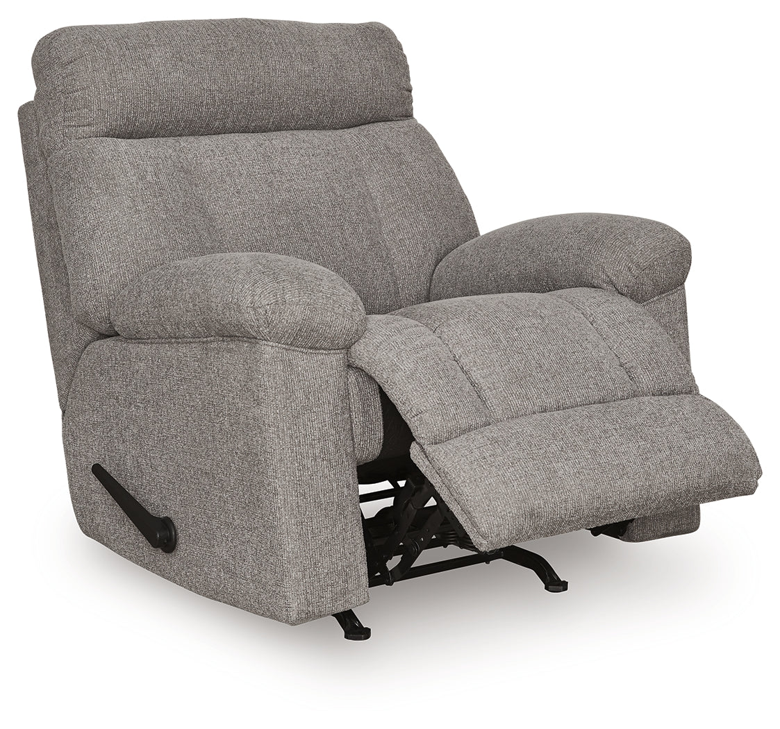 Hoyne Park Smoke Recliner by Ashley at Eve Furniture