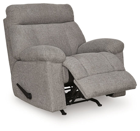 Hoyne Park Smoke Recliner by Ashley at Eve Furniture