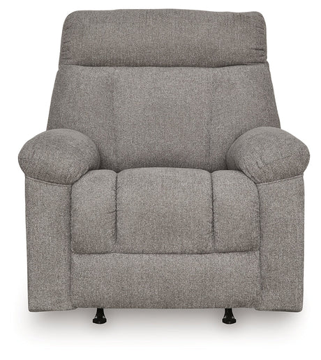 Hoyne Park Smoke Recliner by Ashley at Eve Furniture