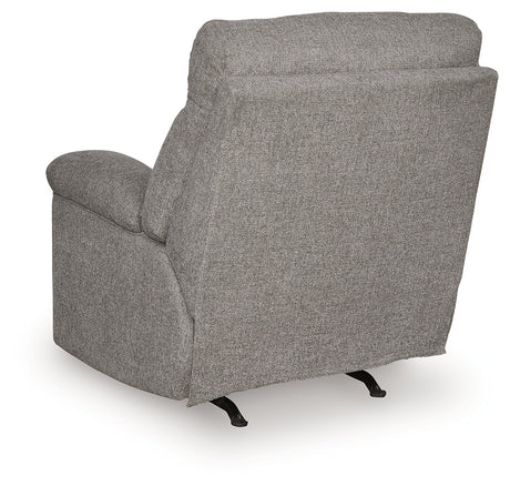 Hoyne Park Smoke Recliner by Ashley at Eve Furniture