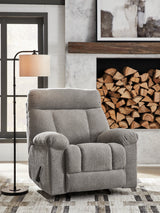 Hoyne Park Smoke Recliner by Ashley at Eve Furniture