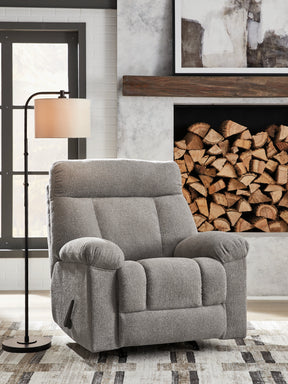 Hoyne Park Smoke Recliner by Ashley at Eve Furniture