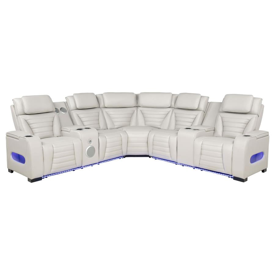 HP0426 Beige 3-Piece Power Reclining Sectional Set by Coaster at Eve Furniture