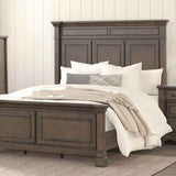 Huddersfield Dark Walnut 4-Piece Queen Bedroom Set by Furniture of America at Eve Furniture