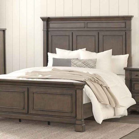Huddersfield Dark Walnut 4-Piece Queen Bedroom Set by Furniture of America at Eve Furniture