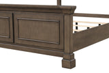 Huddersfield Dark Walnut King Panel Bed by Furniture of America at Eve Furniture