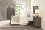 Huddersfield Dark Walnut King Panel Bed by Furniture of America at Eve Furniture