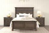 Huddersfield Dark Walnut King Panel Bed by Furniture of America at Eve Furniture