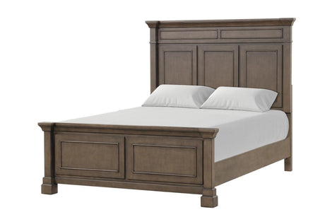 Huddersfield Dark Walnut King Panel Bed by Furniture of America at Eve Furniture
