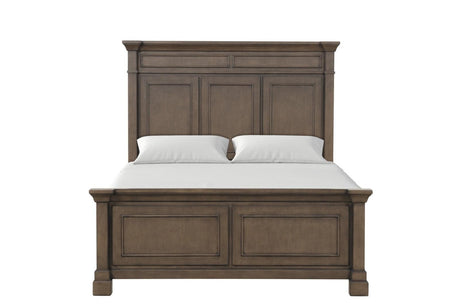 Huddersfield Dark Walnut King Panel Bed by Furniture of America at Eve Furniture