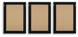 Huddwick Linen/Black Wall Art, Set of 3 by Ashley at Eve Furniture