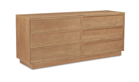 Hudson 6 Drawer Dresser Natural by Moe's Home at Eve Furniture