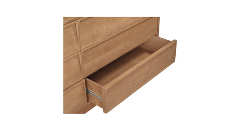 Hudson 6 Drawer Dresser Natural by Moe's Home at Eve Furniture