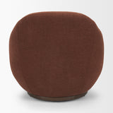 Hudson Burgundy Fabric Upholstered Chair by Mercana at Eve Furniture