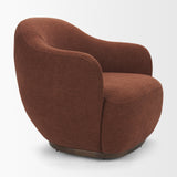 Hudson Burgundy Fabric Upholstered Chair by Mercana at Eve Furniture