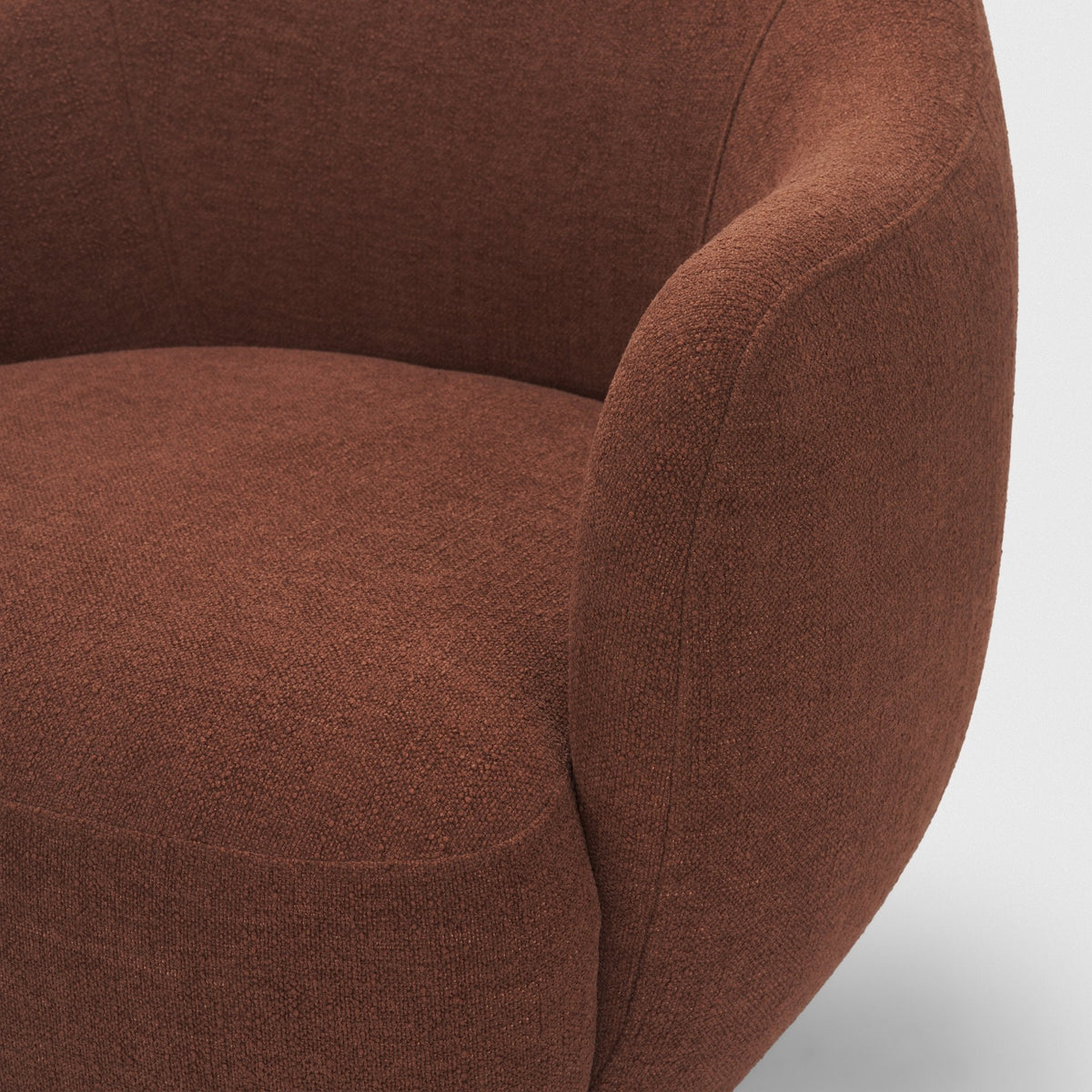 Hudson Burgundy Fabric Upholstered Chair by Mercana at Eve Furniture